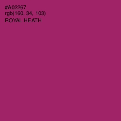 #A02267 - Royal Heath Color Image