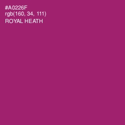 #A0226F - Royal Heath Color Image