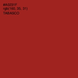 #A0231F - Tabasco Color Image