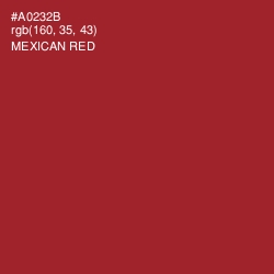 #A0232B - Mexican Red Color Image