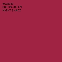 #A02343 - Night Shadz Color Image