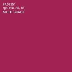 #A02351 - Night Shadz Color Image