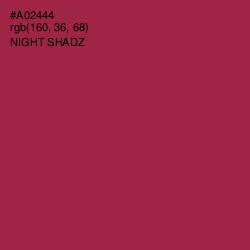 #A02444 - Night Shadz Color Image