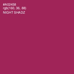 #A02458 - Night Shadz Color Image