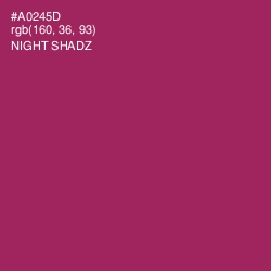 #A0245D - Night Shadz Color Image