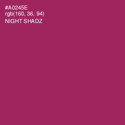 #A0245E - Night Shadz Color Image