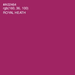 #A02464 - Royal Heath Color Image