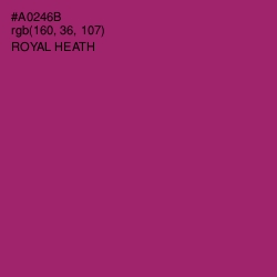 #A0246B - Royal Heath Color Image