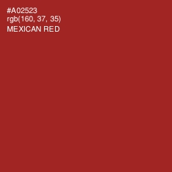 #A02523 - Mexican Red Color Image