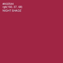 #A02544 - Night Shadz Color Image