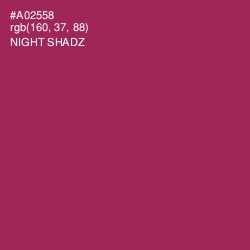 #A02558 - Night Shadz Color Image