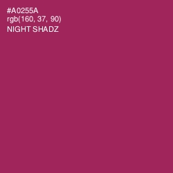 #A0255A - Night Shadz Color Image