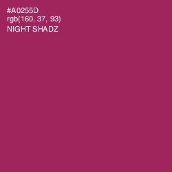 #A0255D - Night Shadz Color Image