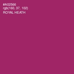 #A02566 - Royal Heath Color Image