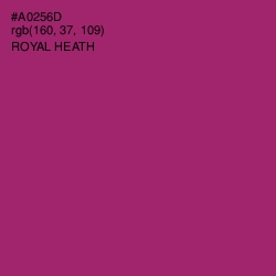 #A0256D - Royal Heath Color Image