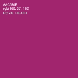 #A0256E - Royal Heath Color Image