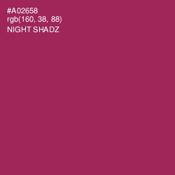 #A02658 - Night Shadz Color Image