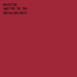 #A02738 - Mexican Red Color Image