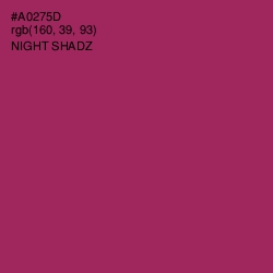 #A0275D - Night Shadz Color Image