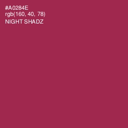 #A0284E - Night Shadz Color Image