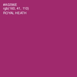 #A0296E - Royal Heath Color Image
