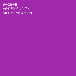 #A029AB - Violet Eggplant Color Image