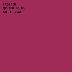 #A02A58 - Night Shadz Color Image