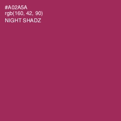 #A02A5A - Night Shadz Color Image