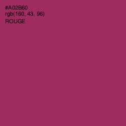 #A02B60 - Rouge Color Image