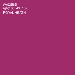 #A02B6B - Royal Heath Color Image