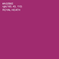 #A02B6E - Royal Heath Color Image