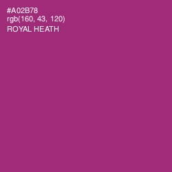 #A02B78 - Royal Heath Color Image