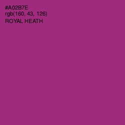 #A02B7E - Royal Heath Color Image