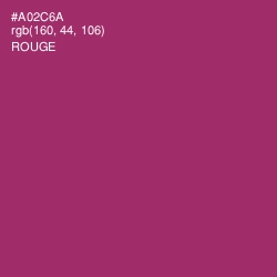 #A02C6A - Rouge Color Image