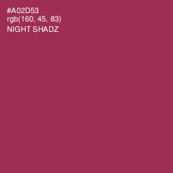 #A02D53 - Night Shadz Color Image