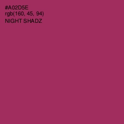 #A02D5E - Night Shadz Color Image