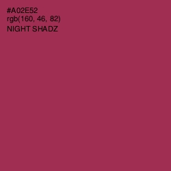 #A02E52 - Night Shadz Color Image