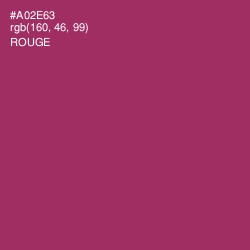 #A02E63 - Rouge Color Image