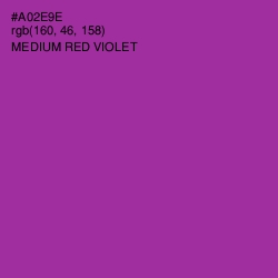 #A02E9E - Medium Red Violet Color Image