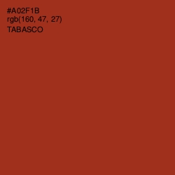 #A02F1B - Tabasco Color Image