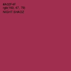 #A02F4F - Night Shadz Color Image