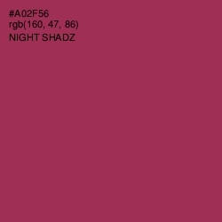 #A02F56 - Night Shadz Color Image