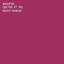 #A02F5E - Night Shadz Color Image