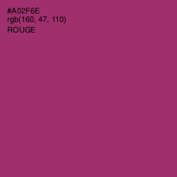 #A02F6E - Rouge Color Image