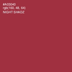 #A03040 - Night Shadz Color Image
