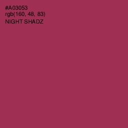 #A03053 - Night Shadz Color Image