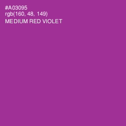 #A03095 - Medium Red Violet Color Image