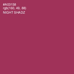 #A03158 - Night Shadz Color Image