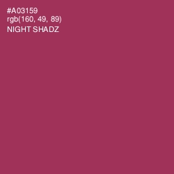 #A03159 - Night Shadz Color Image