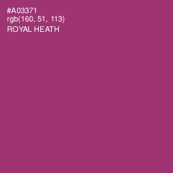 #A03371 - Royal Heath Color Image